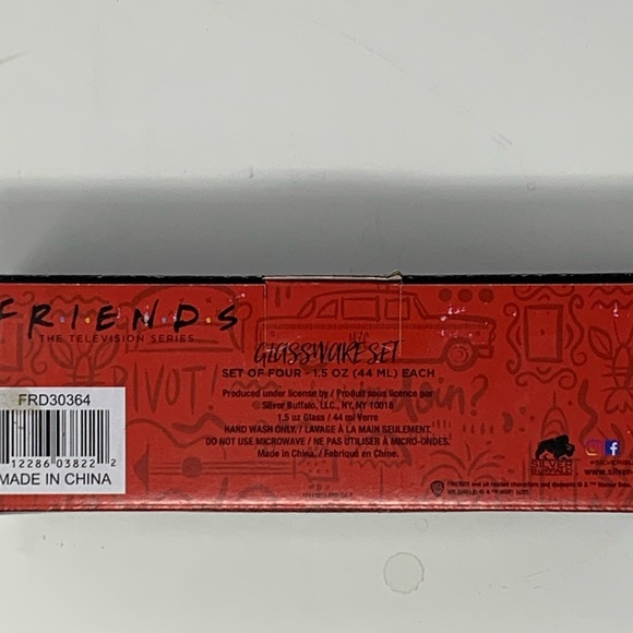 Friends set of 4 shot glasses - Picture 2 of 2